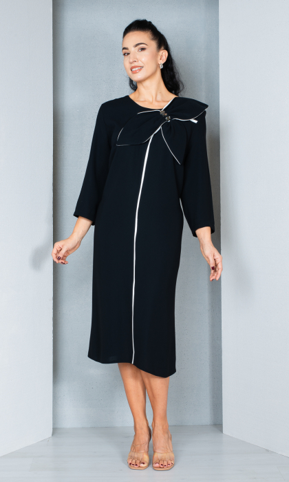 Rochie Elina midi neagra [2]