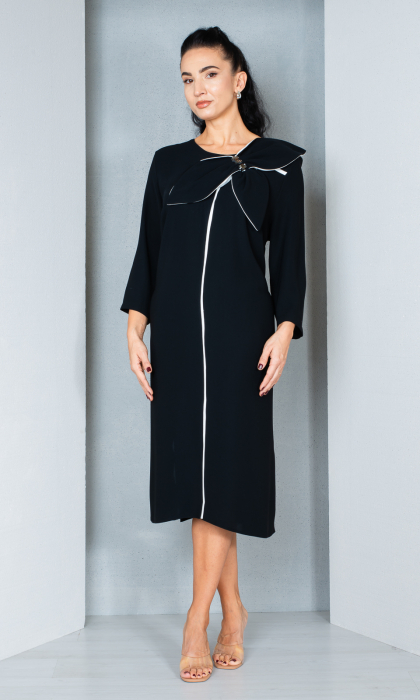 Rochie Elina midi neagra [4]