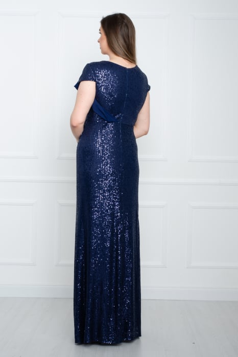Rochie lunga bleumarin [4]