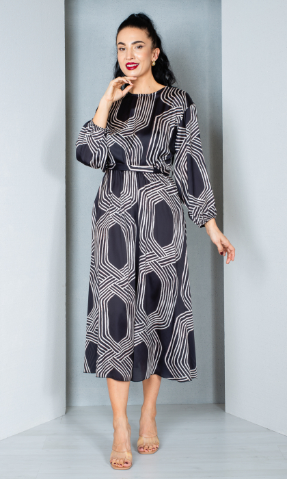 Rochie Elizabeth midi neagra [2]