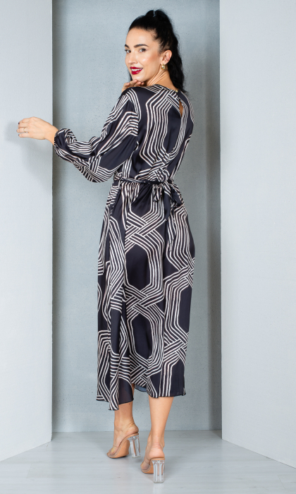 Rochie Elizabeth midi neagra [4]
