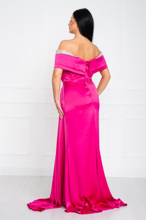 Rochie lunga fucsia [3]