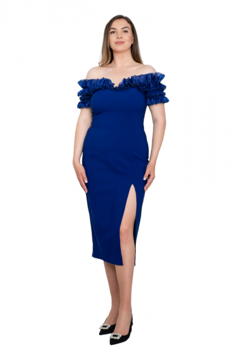 Rochie midi albastra [3]