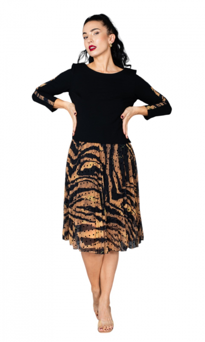 Rochie Elsie midi neagra [5]
