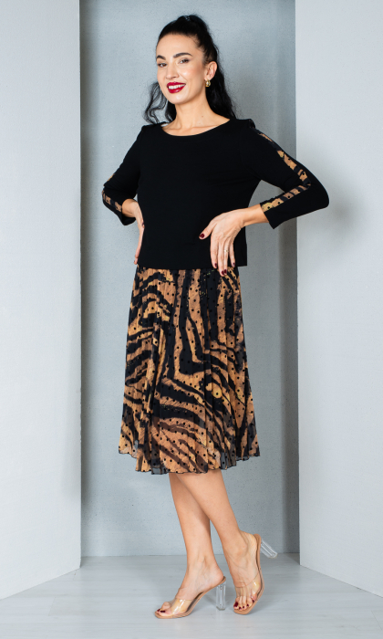 Rochie Elsie midi neagra [3]