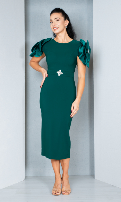 Rochie Etta midi verde [2]