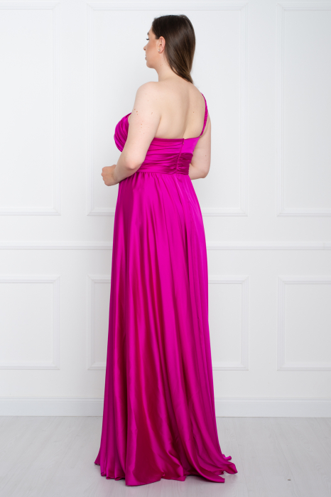 Rochie lunga fucsia [4]
