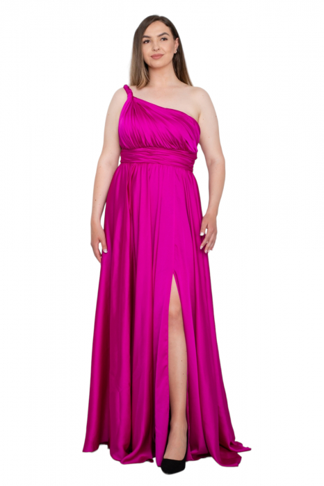 Rochie lunga fucsia [5]