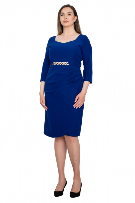 Rochie midi albastra [4]