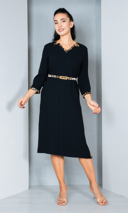 Rochie Ehlani midi neagra [2]