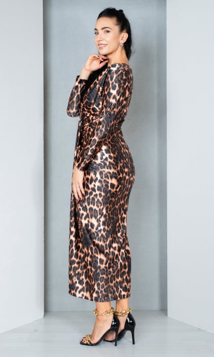 Rochie Emmaline midi animal-print [5]