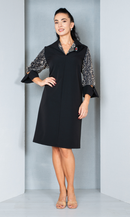 Rochie Emberlyn midi neagra [4]