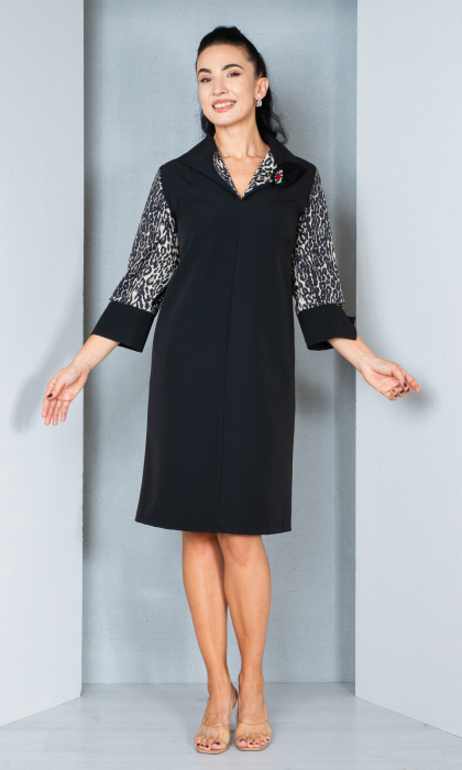 Rochie Emberlyn midi neagra [2]