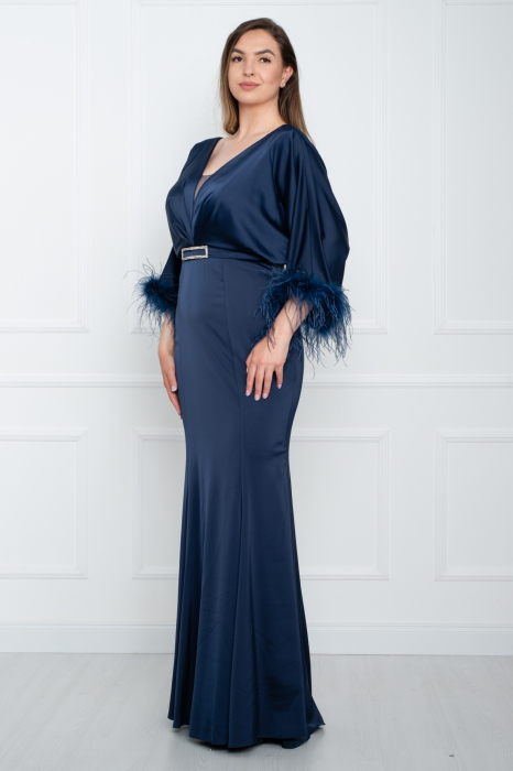 Rochie lunga bleumarin [2]