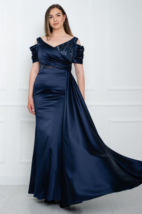 Rochie lunga bleumarin [2]
