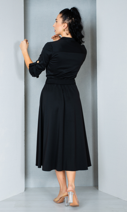 Rochie Evie midi neagra [4]