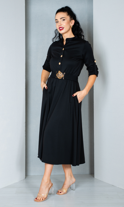 Rochie Evie midi neagra [3]