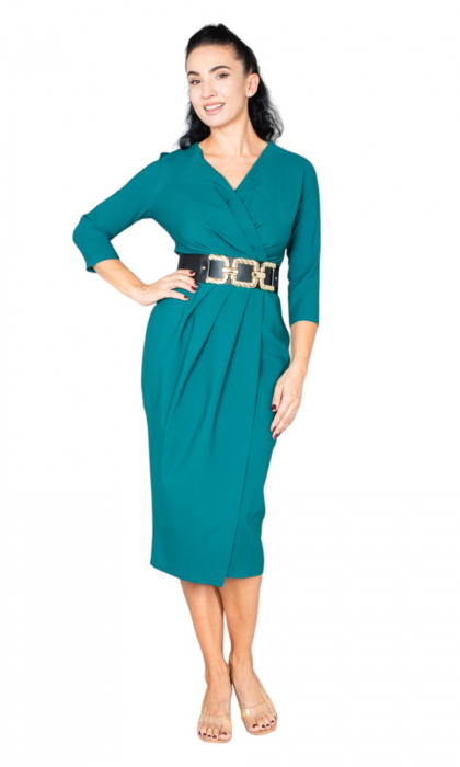 Rochie Fallon midi verde [6]