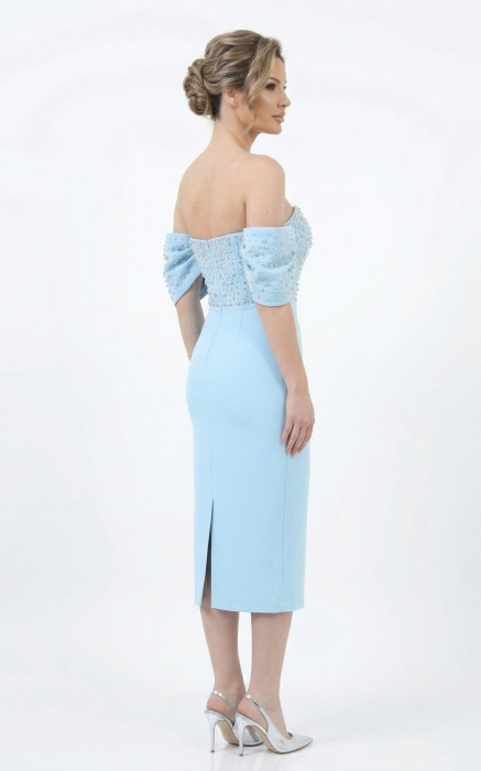 Rochie Farryn midi bleu [3]
