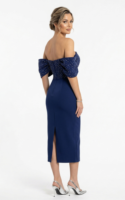 Rochie Farryn midi bleumarin [3]