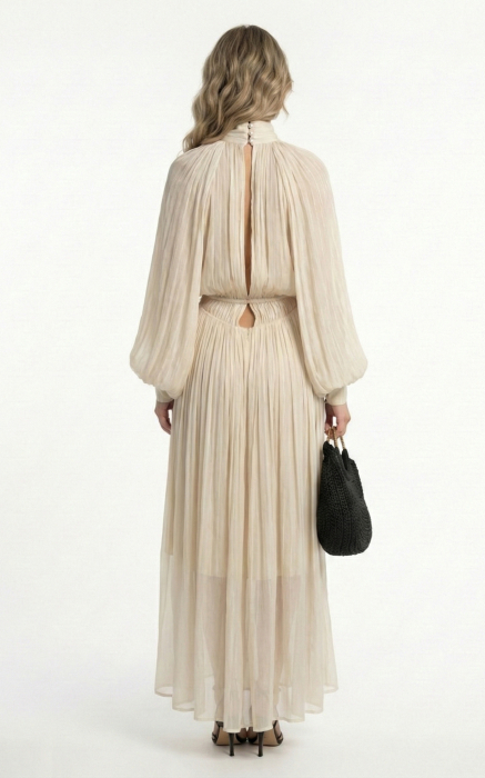 Rochie Fatiha midi crem [3]