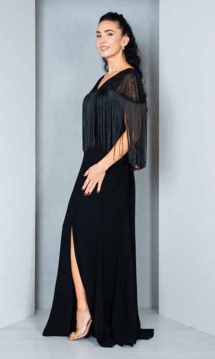 Rochie Freya lunga neagra [4]