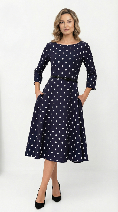 Rochie Fia midi bleumarin [2]