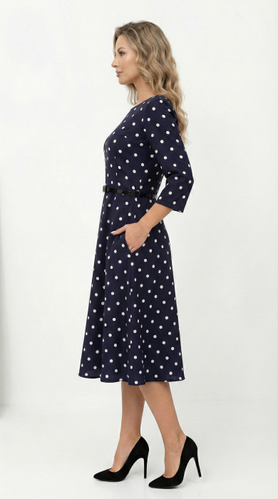 Rochie Fia midi bleumarin [3]