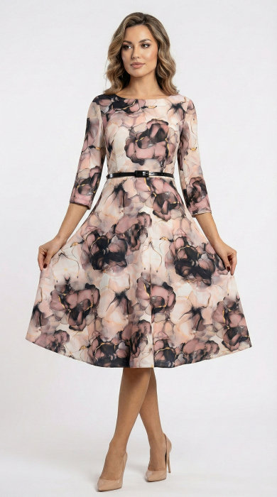 Rochie Fia midi crem [3]