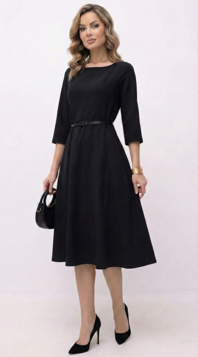 Rochie Fia midi neagra [2]