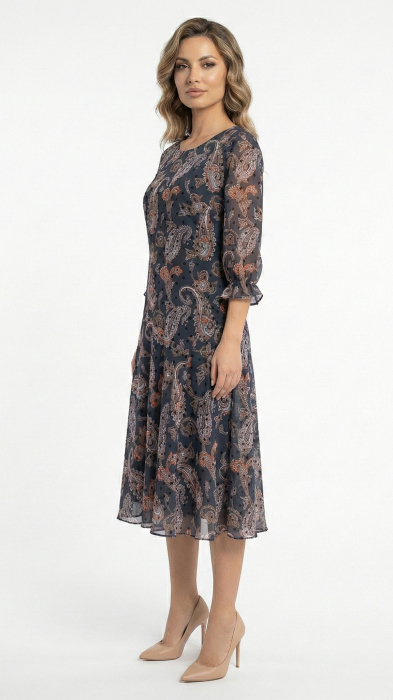 Rochie Finn midi bleumarin [4]