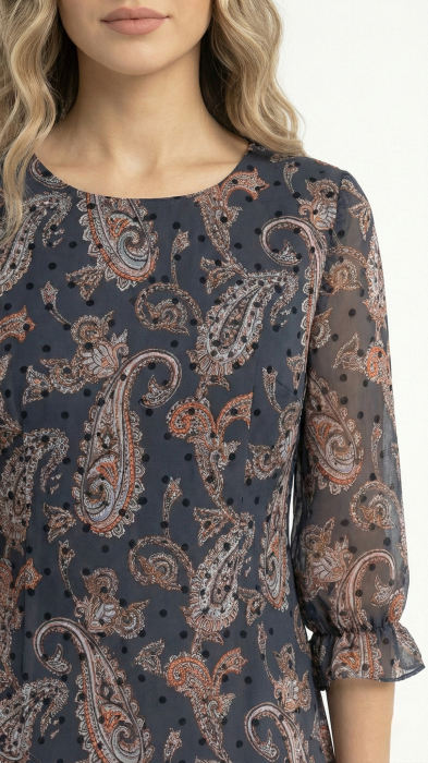 Rochie Finn midi bleumarin [3]