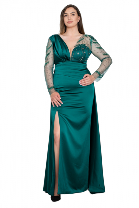 Rochie lunga verde [4]