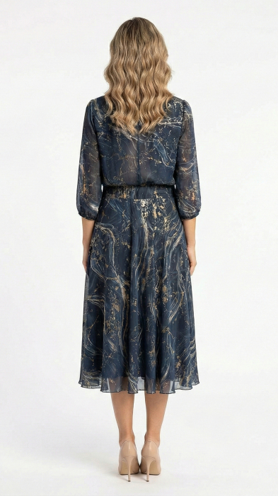 Rochie Florencia midi bleumarin [6]