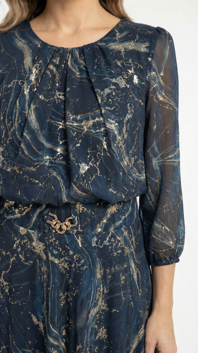Rochie Florencia midi bleumarin [5]
