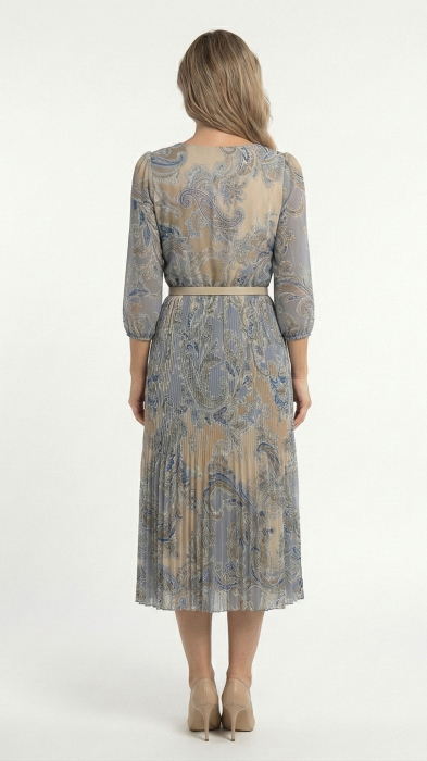 Rochie Fraidy midi bleu [5]