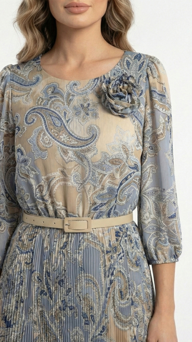 Rochie Fraidy midi bleu [4]