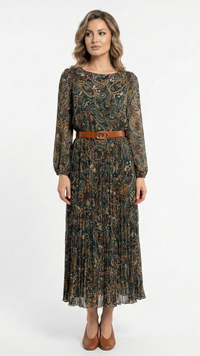 Rochie Fraidy midi verde [2]
