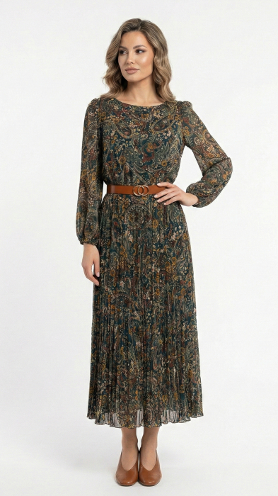 Rochie Fraidy midi verde [3]
