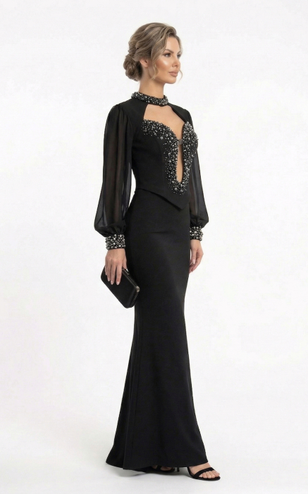 Rochie Frankee lunga neagra [2]