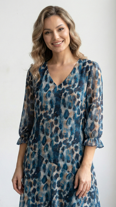 Rochie Frimet bleumarin [5]