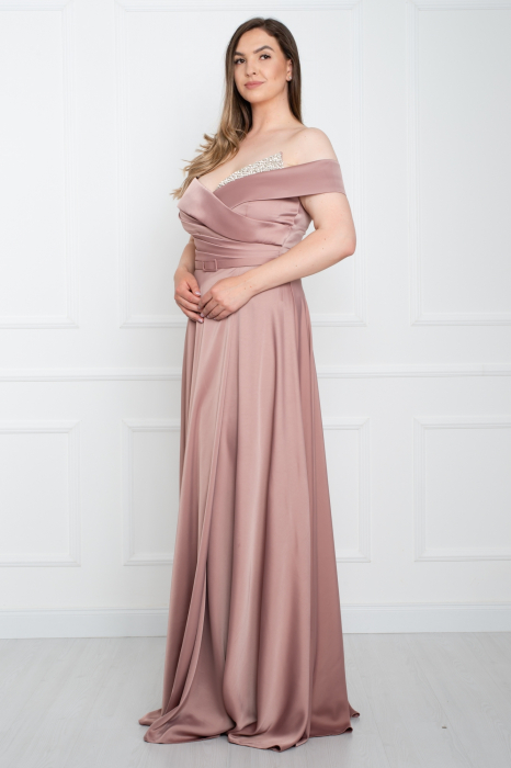 Rochie lunga pudra [3]