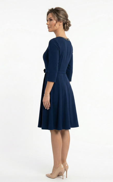 Rochie Galaxy midi bleumarin [5]