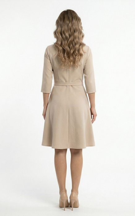 Rochie Galaxy scurta bej [4]