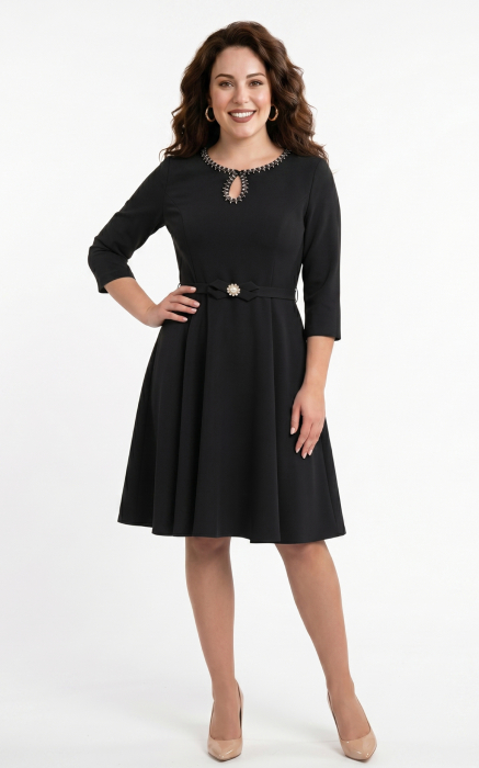 Rochie Galaxy scurta neagra [2]