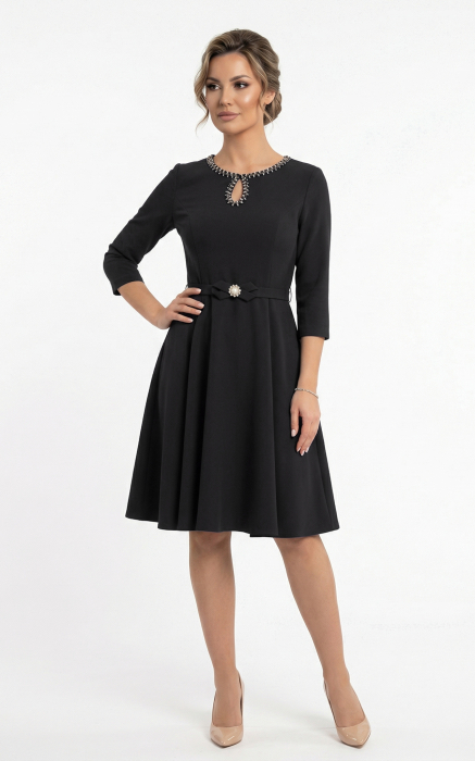 Rochie Galaxy scurta neagra [4]
