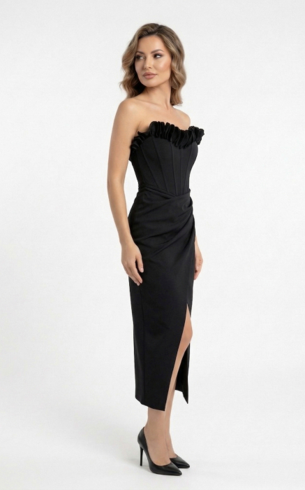 Rochie Gema midi neagra [2]