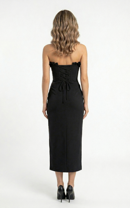 Rochie Gema midi neagra [3]