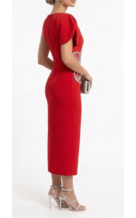 Rochie Genesis midi rosie [2]