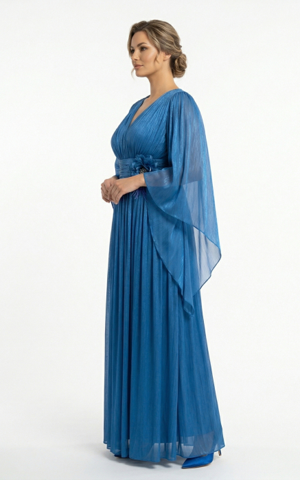 Rochie Gentry lunga indigo [2]